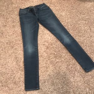 Delia's Taylor Dark Wash Skinny Jeans Blue 1/2L